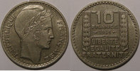10 Francs Monnaie française, Turin, 10 francs, 1946 Rameaux longs TTB/TTB+, Gad: 810