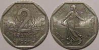 2 Francs Monnaie française, Semeuse, 2 Francs 1995 SUP/SUP+, Gadoury: 547
