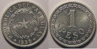 Paraguay Paraguay, 1 Peso 1938 SUP+/SPL, KM# 16 写真