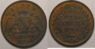Deutschland Germany, 1/2 Kreutzer 1866, TTB+, AKS: 134 -