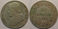 Vatikanstadt 20 Baiocchi Vatican An XX, TB+, KM# 1360a -