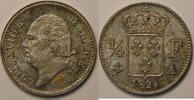 1/4 Franc 1/4 Franc Louis XVIII 1824 A, SPL, KM# 714.1 -