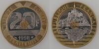 20 Francs 20 Francs France, Mont Saint-Michel 1998, SPL+, KM#1008.2 -