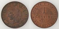 1 Centime 1 Centime France, Cérès 1875 A, TTB, KM# 826.1 . -