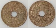 25 Centimes 25 Centimes France, Lindauer .1940., SPL, KM# 867b -