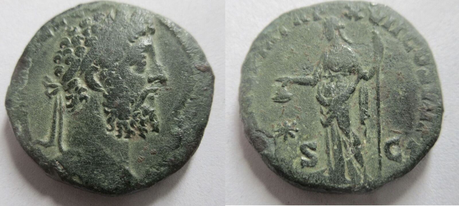 Rom 192 n. Chr. Sesterz von Commodus Rs. Libertas n. links stehend