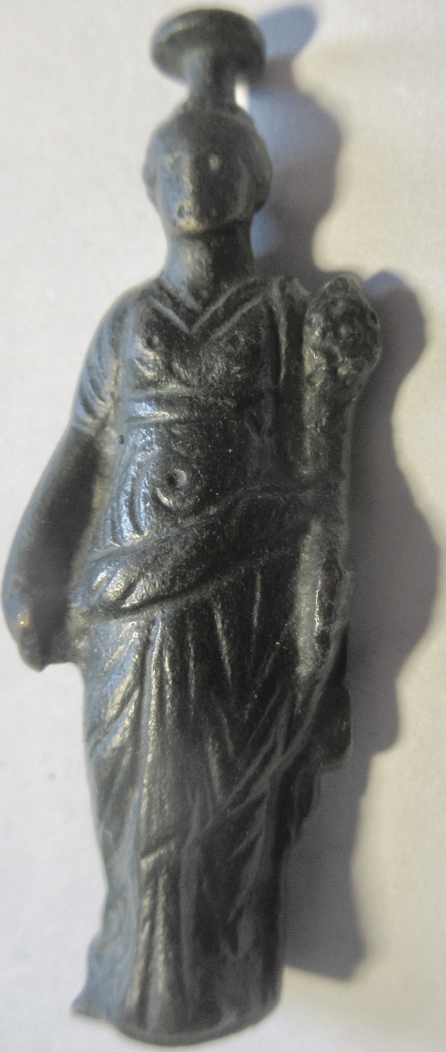 Rom 1.2. Jhd. n.Chr Römische Figur einer Tyche aus Bronze 1.2. Jhd. n