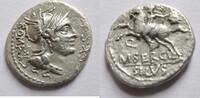 Römische Republik Denar Denar der Römischen Republik M. SERGIVS SILVS 116/115 v. Chr. -