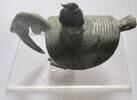 Afrika Vogel Afrikanische Kunst in Form eines Vogels aus Bronze 19./20. Jhd. -