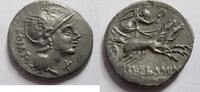 Römische Republik Denar Denar der Römischen Republik L. FLAMINIVS CHILO 109/108 v. Chr. -