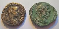 Rom 2.-3. Jhd. n. Chr. Lot: 2 x Sesterze von Commodus und Gordianus III. fast sehr schön