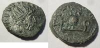 Rom Antoniniane Barbarisierter Ae-Antoninian von Tetricus I. aus Gallien Rs. Priestergeräte -