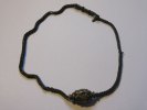 Rom Bronzeschmuckkette Antikisierende Bronzekette mit Schmuckperle im römischen Stil