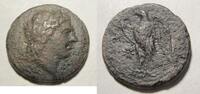 Ae-23 287-278 v. Chr. Griechenland Ae-23 von Syrakus auf Sizilien unter Hiketas    Rs. Adler n. links stehend sehr schön