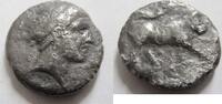Griechenland Didrachme Didrachme von Neapolis in Kampanien Rs. Androkephaler Stier n. rechts -