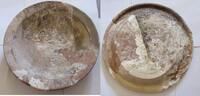 Byzanz große Schale aus Ton Große byzantinische Schale aus Ton mit Meeresverkrustung -