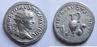 Antoninian 250 n. Chr. Rom Silber-Antoninian von Herennius Etruscus als Caesar  Rs. Priestergeräte sehr schön-vorzüglich