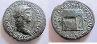 Rom Sesterz Sesterz von Nero, geprägt in Lugdunum Rs. Janus-Tempel -
