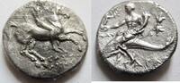Griechenland Didrachme Didrachme von Tarentum in Kalabrien Rs. Taras auf Delphin n. links -