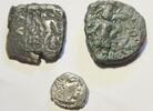 Rom Ae-Griechen Lot von 3 x Silber und Ae-Griechen aus östlichen Münzstätten Indien und Baktrien -