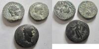 Rom Provinzialrömermünzen Lot von 3 x Ae-Provinzialrömermünzen, u.a. Domitianus -