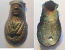 Rom Büstenapplique 2.-4. Jhd. n. Chr. Applique einer römischen Frauenbüste aus Bronze intakt