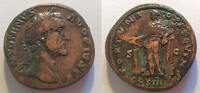 Rom Sesterz Sesterz von Antoninus Pius Rs. Fortuna n. links stehend -