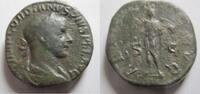 Rom Sesterz Sesterz von Gordianus III. Rs. Sol n. links stehend -