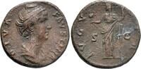 Roman Imperial - Rome AE As after AD 141 - Diva Faustina I - VF 100,00 EUR  zzgl. 8,00 EUR Versand