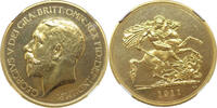 Great Britain 5 Sovereign 1911 George V PF 62 11881,31 EUR  zzgl. 34,44 EUR Versand