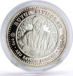 Uzbekistan 100 som Great Ancestors Scientist Al Biruni proof silver coin 1999 PP