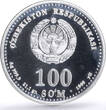 Uzbekistan 100 som Great Ancestors Scientist Al Biruni proof silver coin 1999 PP