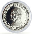 UAE  Ras al-Khaimah 10 riyals Dwight Eisenhower Politics proof silver coin 1970 PP
