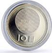 Taiwan (Republic of China) 50 dollars Taiwan 50 10 dollars Set China Republic Founding History Politics coins 2001 PP