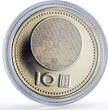 Taiwan (Republic of China) 50 dollars Taiwan 50 10 dollars Set China Republic Founding History Politics coins 2001 PP