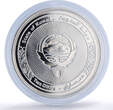 Kuwait 2 dinars United Nations UN Doves Birds History proof silver coin 1995 PP