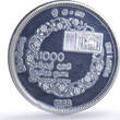 Sri Lanka 1000 rupees Independence 50th Anniversay Lion proof silver coin 1998 PP