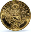Peru 5 soles oro Republic Seated Liberty KM-235 MS 66 PCGS gold coin 1965 unz