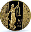 Armenia 10000 dram Court Of Cassatio Lady Justice PR 70 PCGS gold coin 2008 PP
