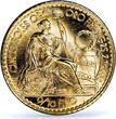 Peru 5 soles oro Republic Seated Liberty KM-235 MS 67 PCGS gold coin 1960 unz