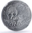 Papua New Guinea 5 kina Spiny Anteater Wildlife Fauna MS70 NGC silver coin 2012 Antique-Finish