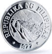 Philippines 25 piso FAO World Food Day Banaue Rice Terraces PF70 NGC silver coin 1977 PP