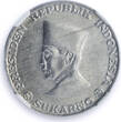 Indonesia 10 sen Riau Coinage Sukarno KM-7 MS 64 NGC aluminum coin 1962 unz