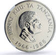 Tanzania 20 shillings Central Bank President Mwinyi MS 68 NGC CuNi coin 1986 BU