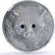 Vanuatu 50 vatu Raccoon Forest Animals Fauna PF70 NGC silver coin 2013 Antique-Finish