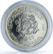 Morocco 250 dirhams Mohammed VI Enthronement 1st Anniversary BU silver coin 2000 st
