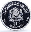 Morocco 250 dirhams Mohammed VI Enthronement 2nd Anniversary BU silver coin 2001 st