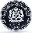 Morocco 250 dirhams Mohammed VI Enthronement 8th Anniversary proof silver coin 2007 PP