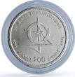 Morocco 200 dirhams Francophone Games Y#91 Sports BU silver coin 1989 st