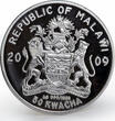 Malawi 50 kwacha Happy New Year and Merry Christmas crystal gilded silver 2009 PP